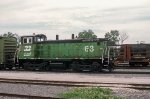 BN 63, EMD SW1500, ex SLSF 358